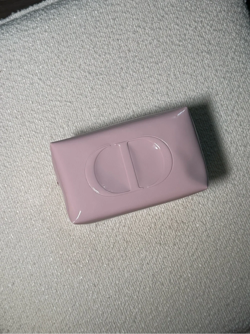 Dior Pink Gloss & Mini Perfume Set with Pale Pink Cosmetic Case